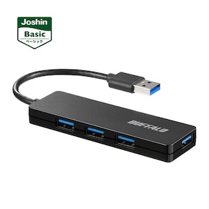 �o�b�t�@���[�bUSB-A USB3.2(Gen1) �o�X�p���[ 4�|�[�g �n�u(�u���b�N)�yJoshin�I���W�i�����f���z�bBSH4U3010UBKJ