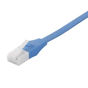 バッファロー｜ツメの折れないLANケーブル ストレート フラットタイプ 7.0m（カテゴリー6・ブルー）｜BSLS6FU70BL2