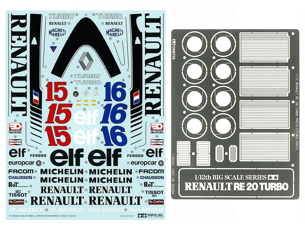 1/12 ルノー RE-20 ターボ（エッチングパーツ付き）【スケール