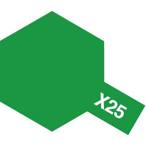 タミヤカラー エナメル X-25 クリヤーグリーン【80025】