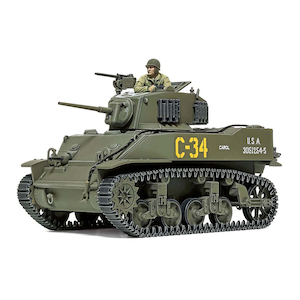 タミヤ｜1/48 ミリタリーミニチュアシリーズ No.106 アメリカ軽戦車 M5A1 スチュアート【32606】｜T 32606 ｱﾒﾘｶｹｲｾﾝｼｬ M5A1 ｽﾁｭｱｰﾄ