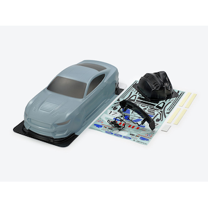 1/10 RC フォードマスタングGT4 塗装済ボディセット (コルサグレイ)【47485】