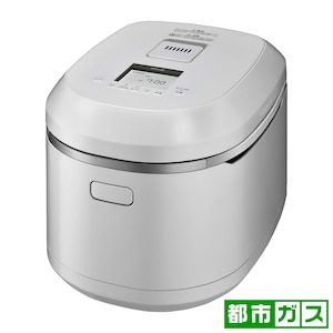 タイマー付ガス炊飯器（5.5合炊き） マットホワイト【都市ガス12A13A用 