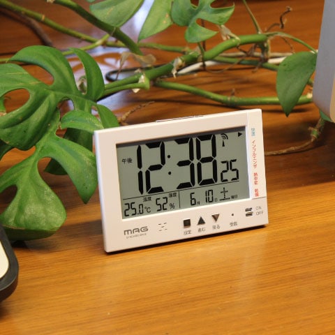 目覚まし時計HT-A022W-WH | 保土ヶ谷電子販売株式会社