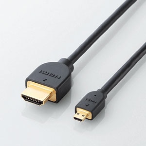 �G���R���bPC�����C�[�T�l�b�g�Ή�HIGH SPEED HDMI-Micro�P�[�u�� 1.5m�iHDMI�m�^�C�vA�E19�s���n - HDMI�}�C�N���m�^�C�vD�E19�s���n�j�bCAC-HD14EU15BK
