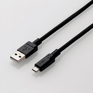 �G���R���b2A�Ή��ʐM/�[�d�p���ϋvmicroUSB�P�[�u�� 2.0m�i�u���b�N�j�bMPA-AMBS2U20BK