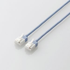エレコム｜ツメ折れ防止 スタンダード スーパースリムLANケーブル Cat6A準拠 3.0m（ブルー）｜LD-GPASST/BU30