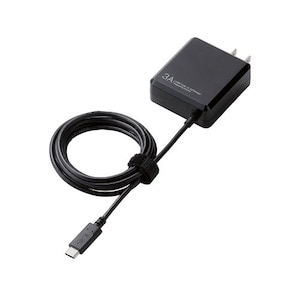 �G���R���b�ySwitch�zAC�[�d�� USB_Type-C �P�[�u����̌^ 1.5m 5V3A�Ή� �u���b�N�bMPA-GMAC01BK