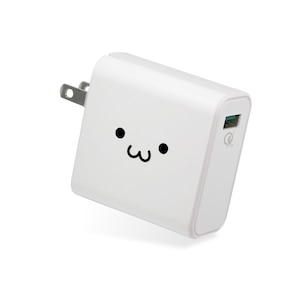 エレコム｜スマートフォン・タブレット用AC充電器 QuickCharge3.0対応 USB1ポート（ホワイトフェイス）｜MPA-ACUQ01WF