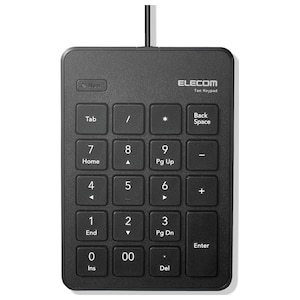 �G���R���b�L�� ���^�e���L�[�p�b�h�i�u���b�N�j�bTK-TCP018BK