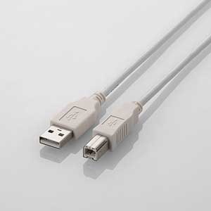 �G���R���bUSB2.0�P�[�u�� [A - B] 2.0m 0.5A�i�z���C�g�j�bU2C-BN20WH