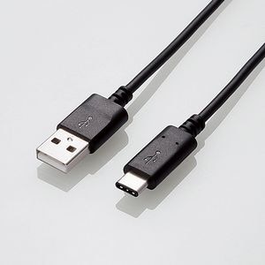 �G���R���b�[�d/�]���Ή� USB2.0�P�[�u��(A to TypeC) 1.0m 3A �u���b�N�bU2C-AC10NBK