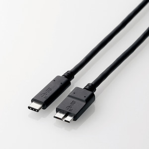 �G���R���bUSB3.1�P�[�u�� C to microUSB3.0 B 3A 0.5m�bUSB3-CMB05NBK