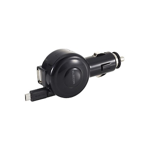 �G���R���b2.4A �����DC�[�d�� microUSB 0.65m��USB �u���b�N�bMPA-CCM03BK