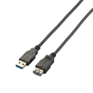 エレコム｜USB3.0ケーブル A-A延長タイプ スタンダード 2m（ブラック）｜USB3-E20BK