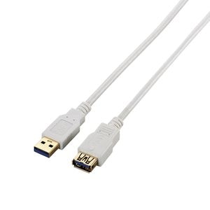 エレコム｜USB3.0ケーブル A-A延長タイプ スタンダード 2m（ホワイト）｜USB3-E20WH