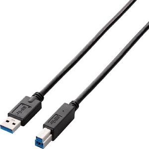 �G���R���bUSB3.0�P�[�u���iA-B�j2.0m 0.9A�bUSB3-AB20BK/RS