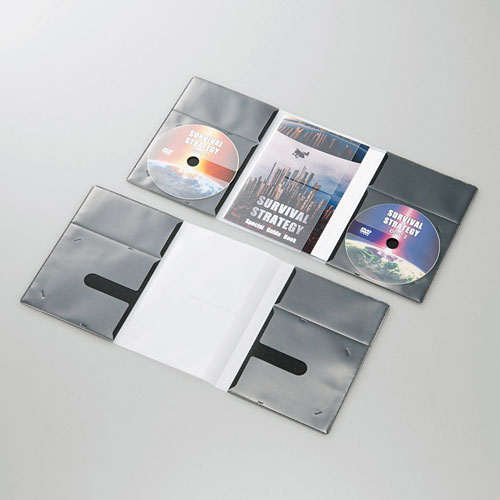 DVD用ソフトケース 2枚収納タイプ（ブラック） | エレコム | CCD