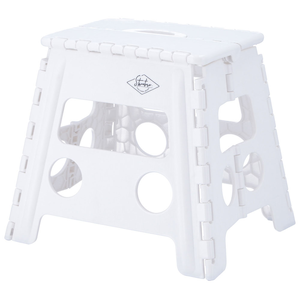 �s��f�Ձb�t�H�[���f�B���O�X�e�b�v�X�c�[�� H32cm�i�z���C�g�j�b77520(̼��޳��)