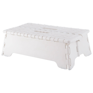 �s��f�Ձb�t�H�[���f�B���O�X�e�b�v(���C�h) H13cm�i�z���C�g�j�b86857(̼��޳��)