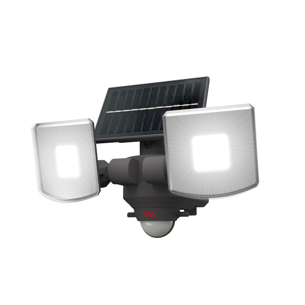 ソーラー式 LEDセンサーライト（3.5W×2灯） | ムサシ | S-200L