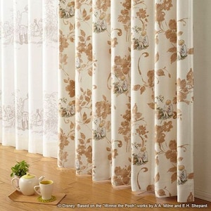 �X�~�m�G(SUMINOE)�bPOOH/�X�g�[���[ �Ռ�1���J�[�e�� 1������i��100�~����135cm�E�x�[�W���j�bM1111-100-135