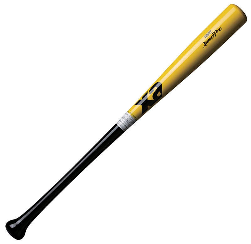 軟式野球 木製バット（イエロー×ブラック・サイズ：84cm
