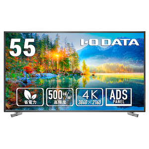 �A�C�E�I�[�E�f�[�^�@��bI-O DATA�b�T�C�l�[�W�t���f�B�X�v���C(55�^/ADS/4K UHD 3840�~2160/60Hz/6ms/HDMI/VESA/3�N�ۏ�)(�u���b�N)�bLCD-U551D