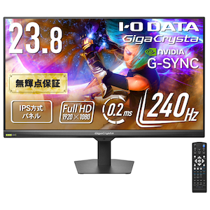 �A�C�I�[�f�[�^�bI-O DATA�b�Q�[�~���O�t���f�B�X�v���C(23.8�^/IPS/FullHD 1920�~1080/240Hz/0.2ms)(�u���b�N)�bLCD-GD243UDB