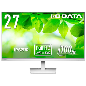 �A�C�I�[�f�[�^�bI-O DATA�b�t���f�B�X�v���C(27�^/IPS/FullHD 1920�~1080/100Hz/5ms)(�z���C�g)�bLCD-A272SDW