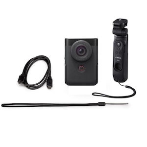キヤノン｜デジタルカメラ「Vlogカメラ PowerShot V10」トライポッドグリップキット（ブラック）｜PSV10TRIPODKITBK