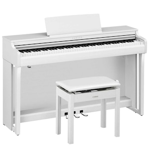 ヤマハ｜【Joshin web限定！ピアノマット＆お手入れセットプレゼント！】電子ピアノ(ホワイトウッド調)【高低自在椅子＆ヘッドホン＆ソングブック付き】｜CLP-825-WH