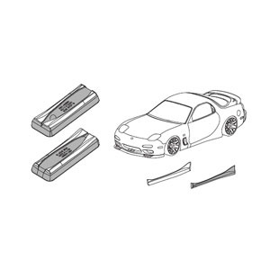 ヨコモ　A'PEX FD-3S RX-7 ボディ ヨコモ SD-APBS A'PEX FD3S RX-7 未塗装ボディセット | 鉄道模型