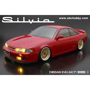 ABC�z�r�[�b�y�Đ��Y�z1/10 RC�J�[�p�{�f�B NISSAN S14�V���r�A(�O���^)�y67171�z�bABC 67171 RC���ި Ư�� S14 ���ޱ ��ݷ