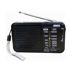 �A���h�[�b���C�hFM/AM �~�j�z�[�����W�I�i�u���b�N�j�bR17-418