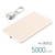 �勴�Y�Ɓb���ő̃��o�C���o�b�e���[5000mAh�i�s���N�S�[���h�j�bNo.8002