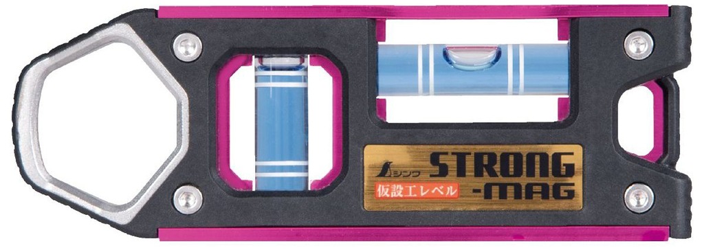 仮設工レベル STRONG-MAG100mm マグネット付(ゴールド) | シンワ測定