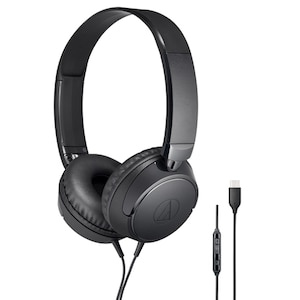 �I�[�f�B�I�e�N�j�J�b�}�C�N���R���g���[���[����USB Type-C�ڑ��_�C�i�~�b�N���^�w�b�h�z��(�u���b�N)�bATH-S120C-BK