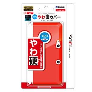 3ds Tpuやわ硬カバー For ニンテンドー3ds クリアレッド Joshin Webショップ 通販 ホリ 3ds 067tpuヤワカタカバ