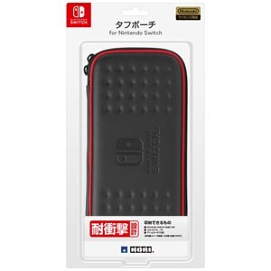 ホリ｜【Switch】タフポーチ for Nintendo Switch ブラック×レッド｜NSW-011