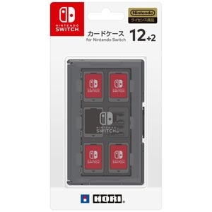 ホリ｜【Switch】カードケース12+2 for Nintendo Switch ブラック｜NSW-021 ｶｰﾄﾞｹｰｽ12+2 ﾌﾞﾗｯｸ