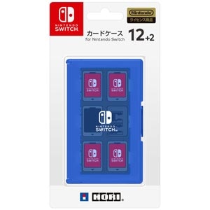 ホリ｜【Switch】カードケース12+2 for Nintendo Switch ブルー｜NSW-022