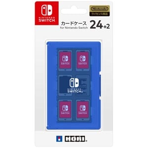 ホリ｜【Switch】カードケース24+2 for Nintendo Switch ブルー｜NSW-026