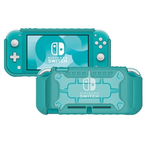 ホリ｜【Switch Lite】タフプロテクター for Nintendo Switch Lite　クリア×ターコイズ｜NS2-055 ﾀﾌﾌﾟﾛﾃｸﾀｰ ﾀｰｺｲｽﾞ