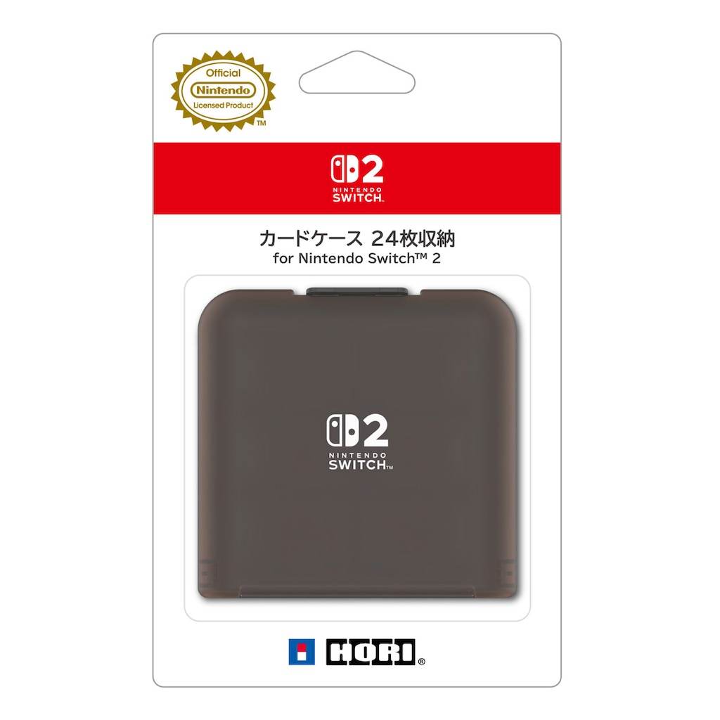 カードケース 12枚収納 for Nintendo Switch 2 クリアブラック