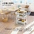 不動技研｜ウッドテーブルワゴンWTW-3H｜F-2491WH