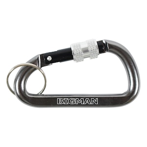BIGMAN(�r�b�O�}��)�bCARABINER 43�~80�~8mm �I�t�Z�b�gD�^ O�����O�E���b�N�@�\�t �O���[�bAFC1L-8GY(BIG)