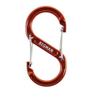 BIGMAN(�r�b�O�}��)�bCARABINER 40�~80�~8mm S�^ �I�����W�bAFC6-8OR(BIG)