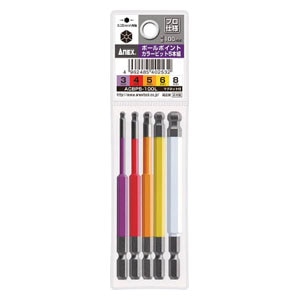�A�l�b�N�X(ANEX)�b�{�[���|�C���g�J���[�r�b�g5�{�g�@�S��100mm�bACBP5100L
