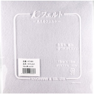 KIYOHARA�b�􂦂�t�F���g 1�����i101�E��18cm�~�c18cm�~����1mm�j�bKT1001101